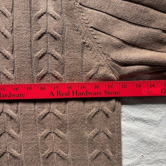 Johnston & Murphy Men's Golf/Ski 1/4 Zip Cable Knit Sweater SZ M - Picture 6 of 8